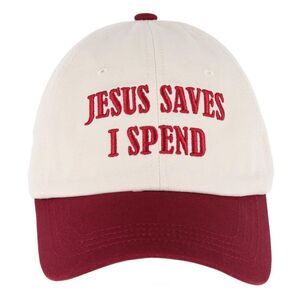 CTM Unisex Jesus Saves Embroidered Trucker Hat